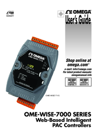 Thumbnail of document Manual - OM-WISE-7118Z Web Based Intelligent PAC Controllers w/Modbus and PoE